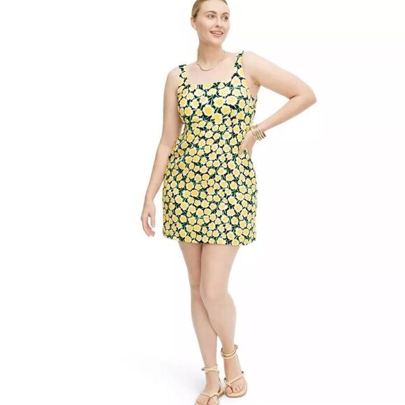 90's Shift Yellow Poppy Mini Dress Sun DVF for Target Diane von Furstenberg NWT - Picture 16 of 16